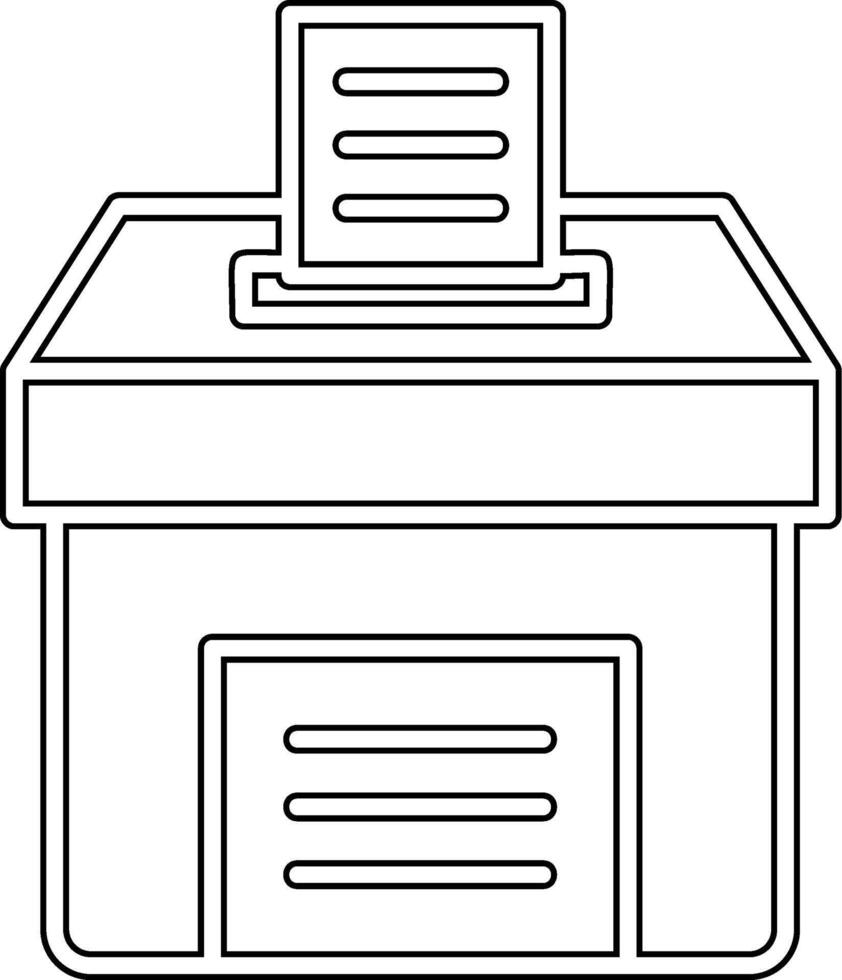 Voting Box Vector Icon