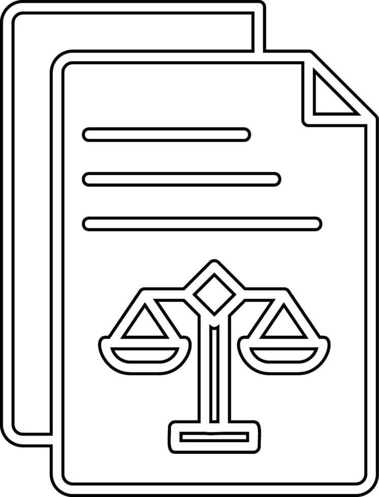 Legal Document Vector Icon