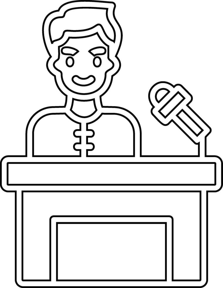 Press Conference Vector Icon