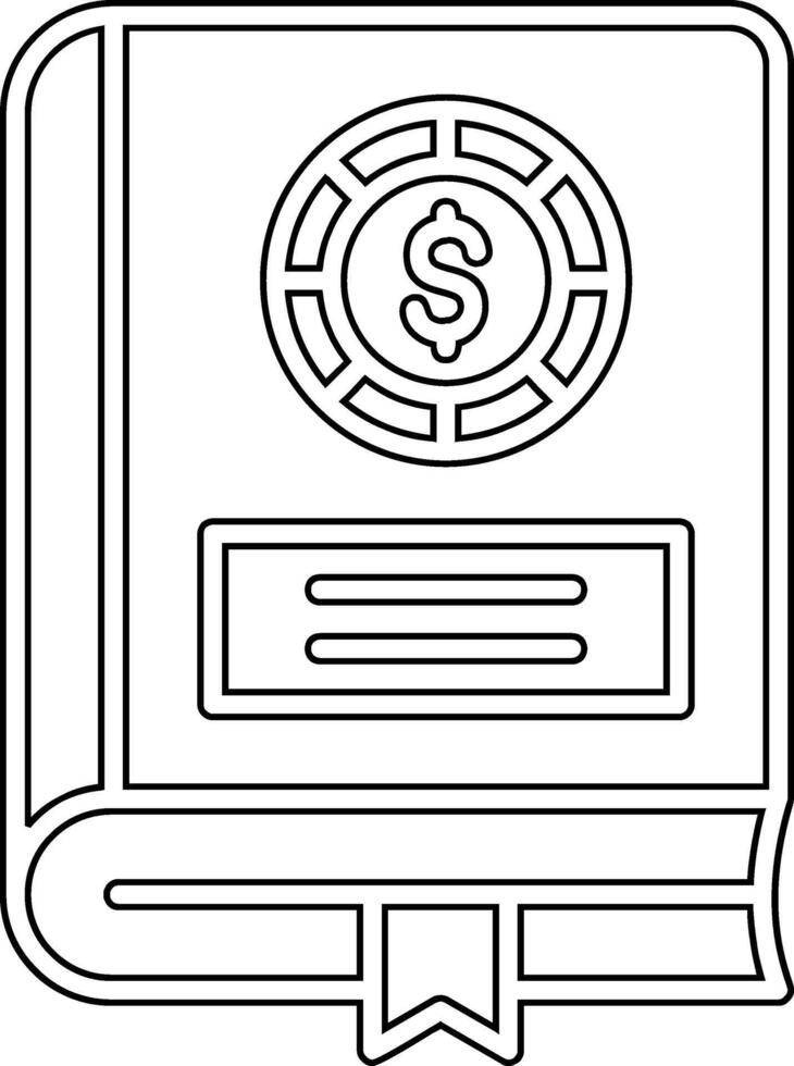 Financial Book Vector Icon