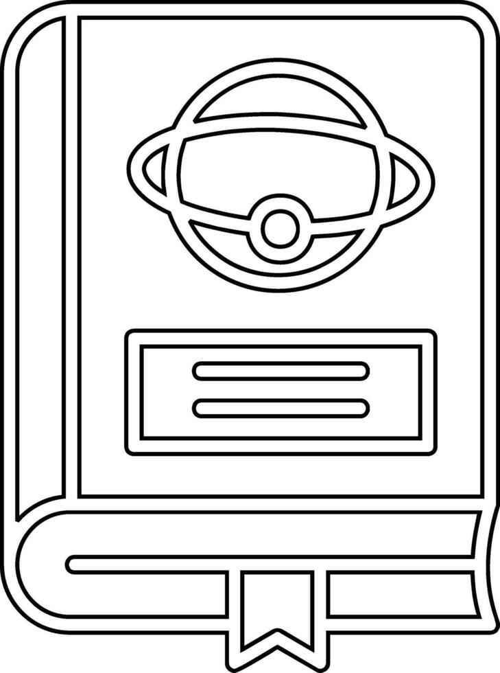 Astronomy Book Vector Icon