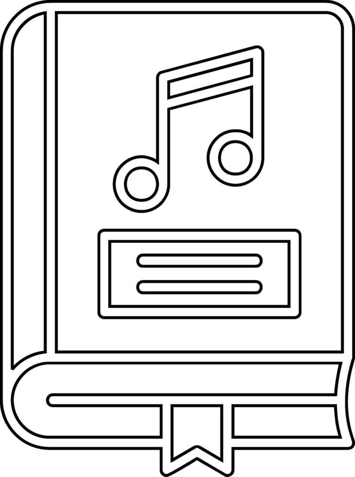 Music Book Vector Icon