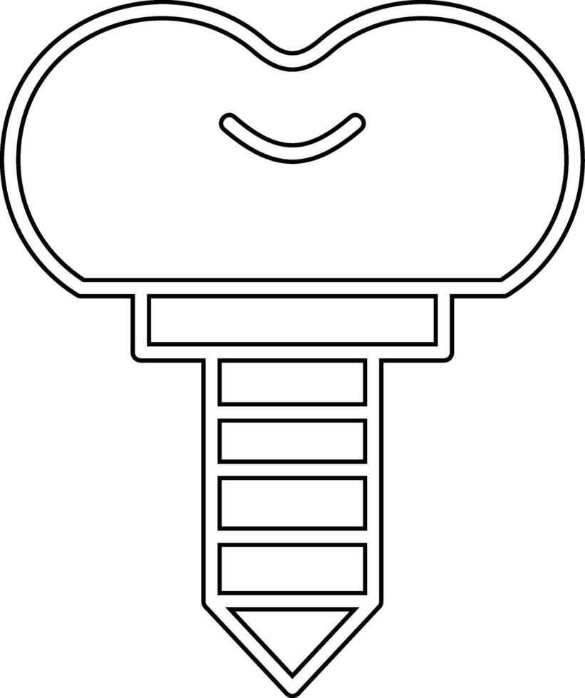 Dental Implant Vector Icon