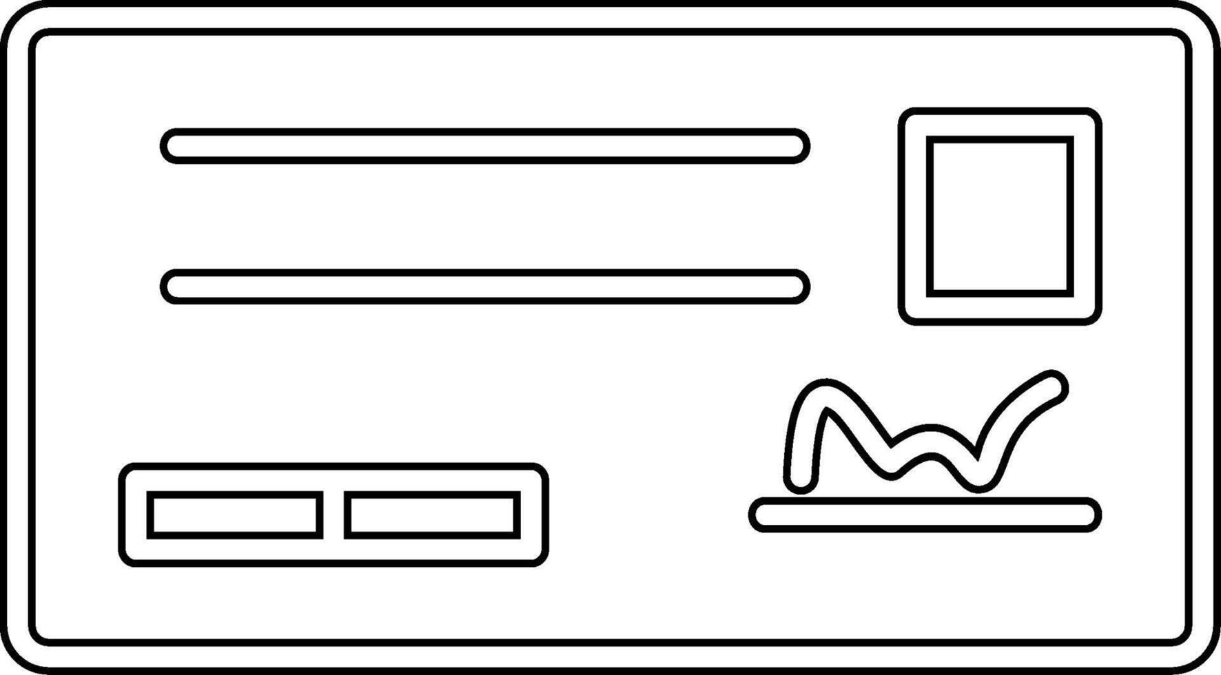 Cheque Vector Icon