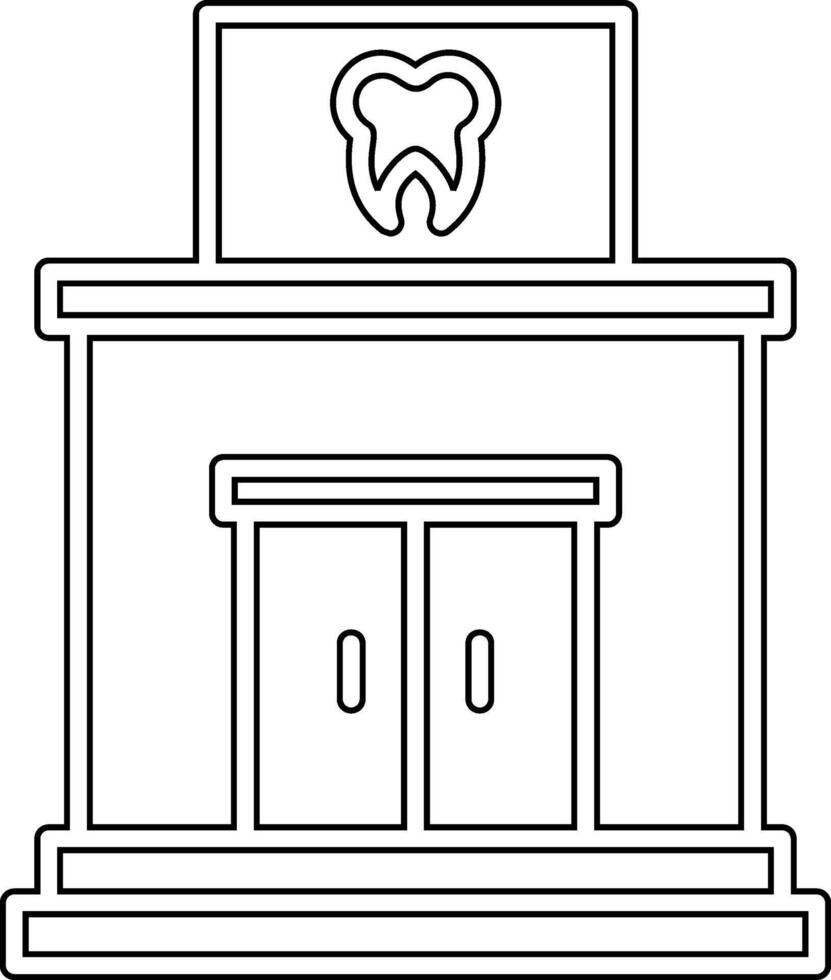 icono de vector de clínica dental