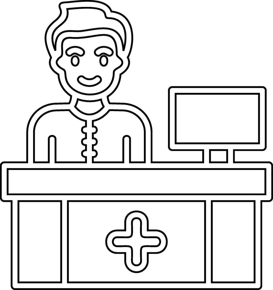 Receptionist Vector Icon