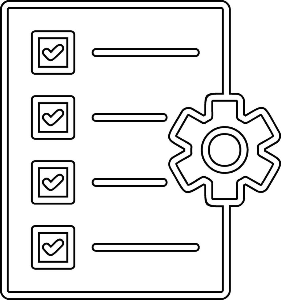 trabajo lista vector icono