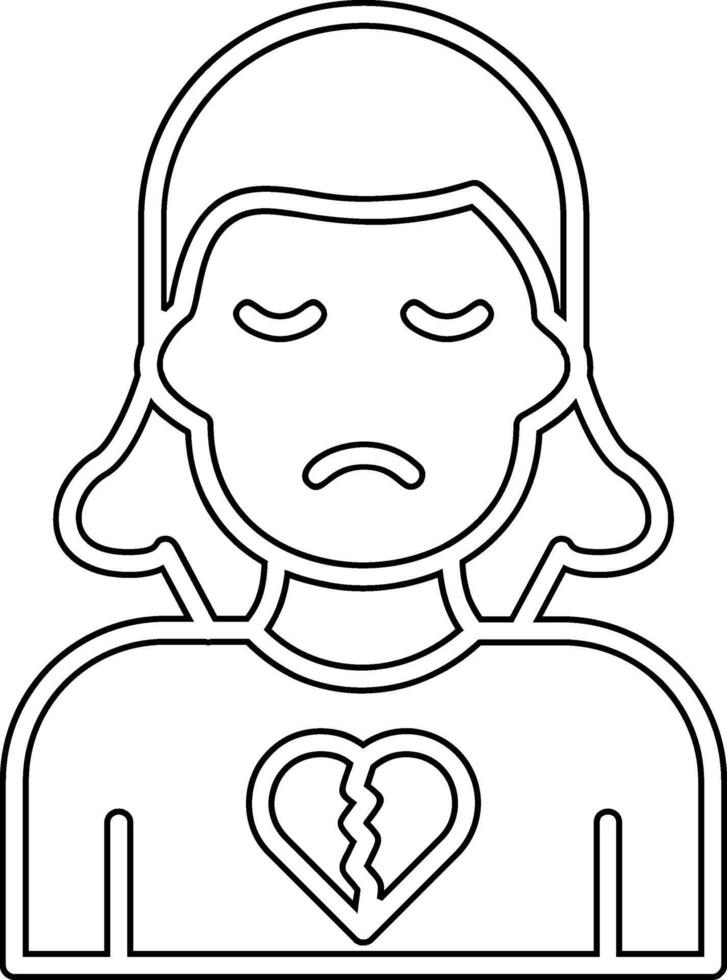 Broken Heart Vector Icon