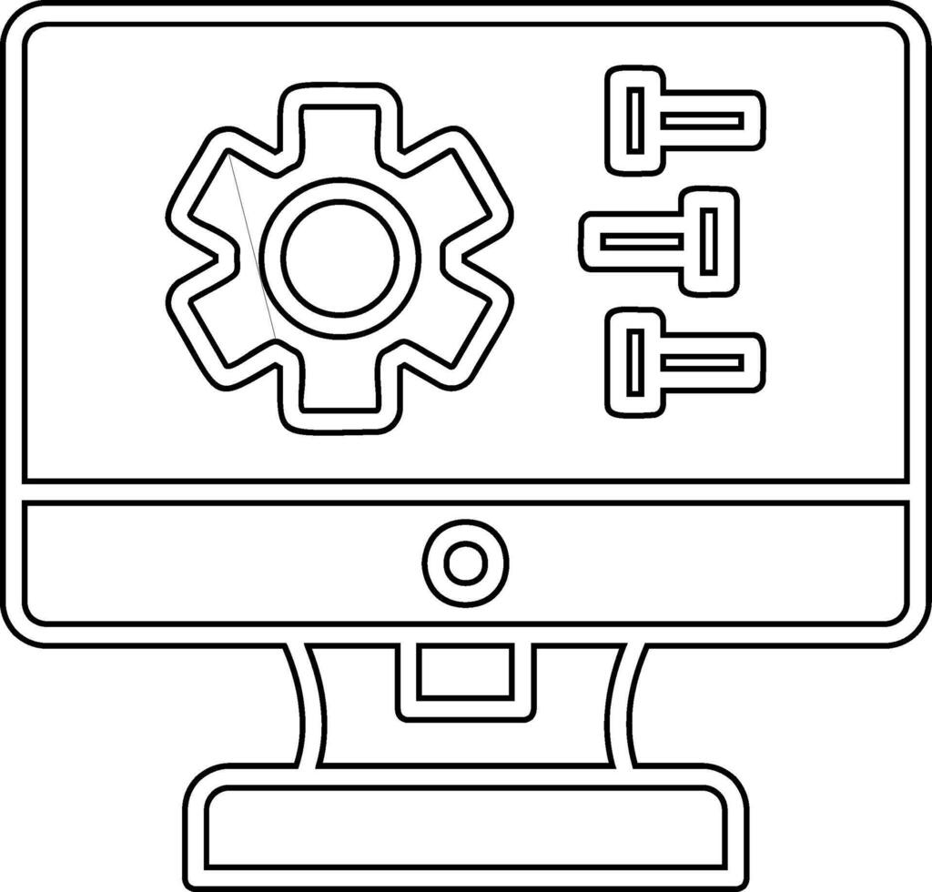 icono de vector de configuración