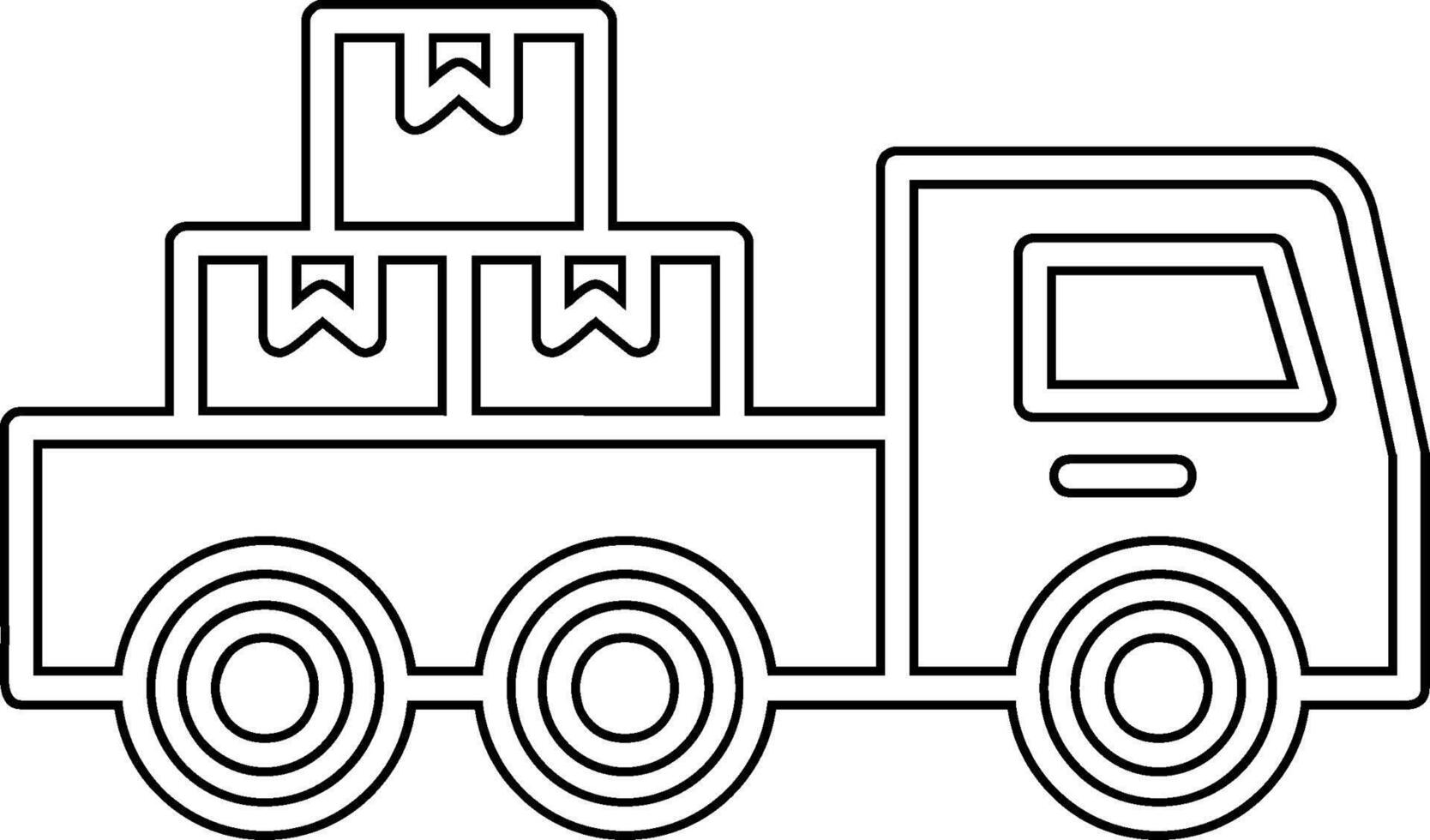 Pickup Truck Vector Icon