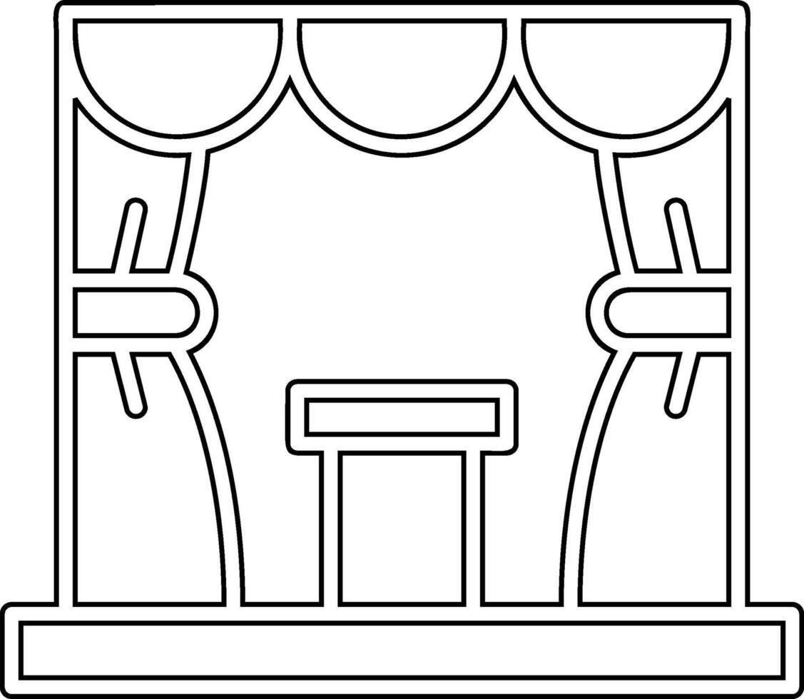 Stage Vector Icon