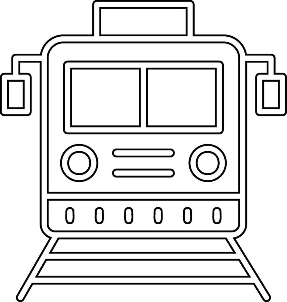 icono de vector de tren