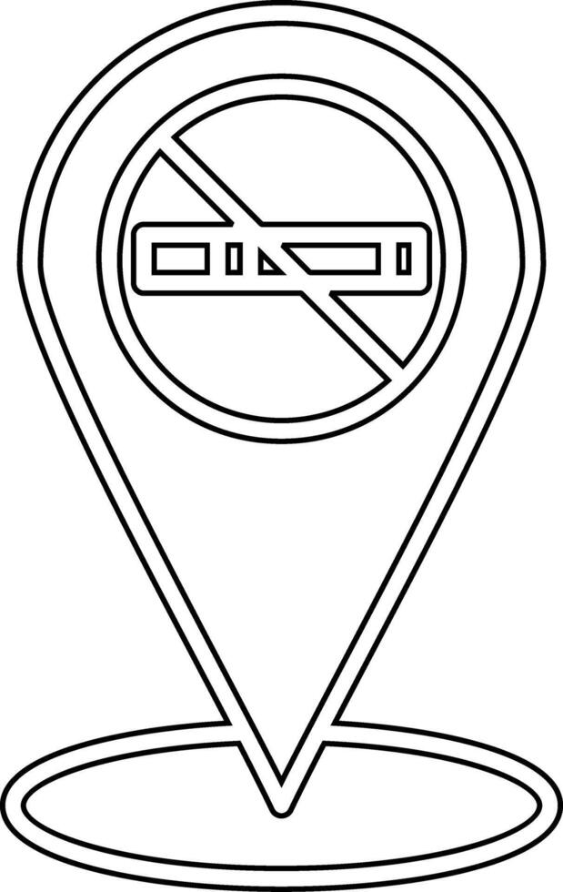 No Smoking Place Vector Icon