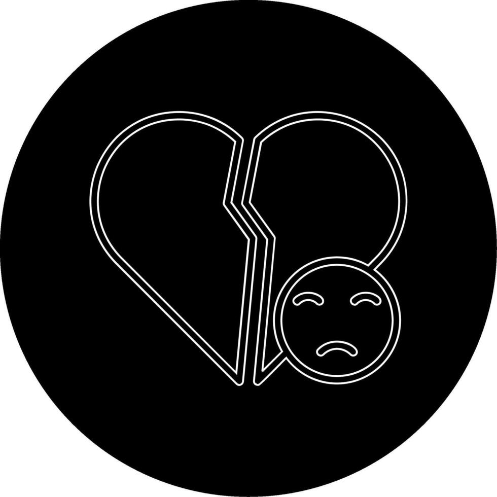 Broken Heart Vector Icon