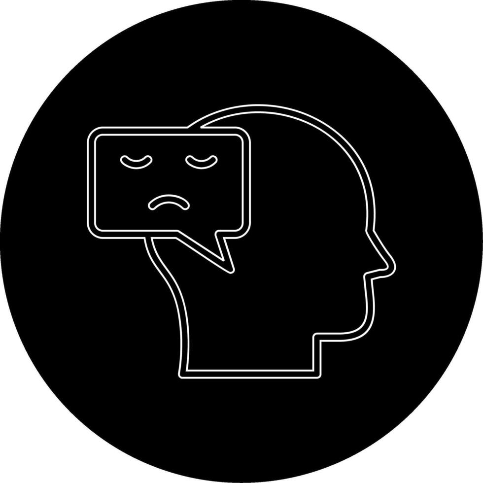 Negative Thinking Vector Icon