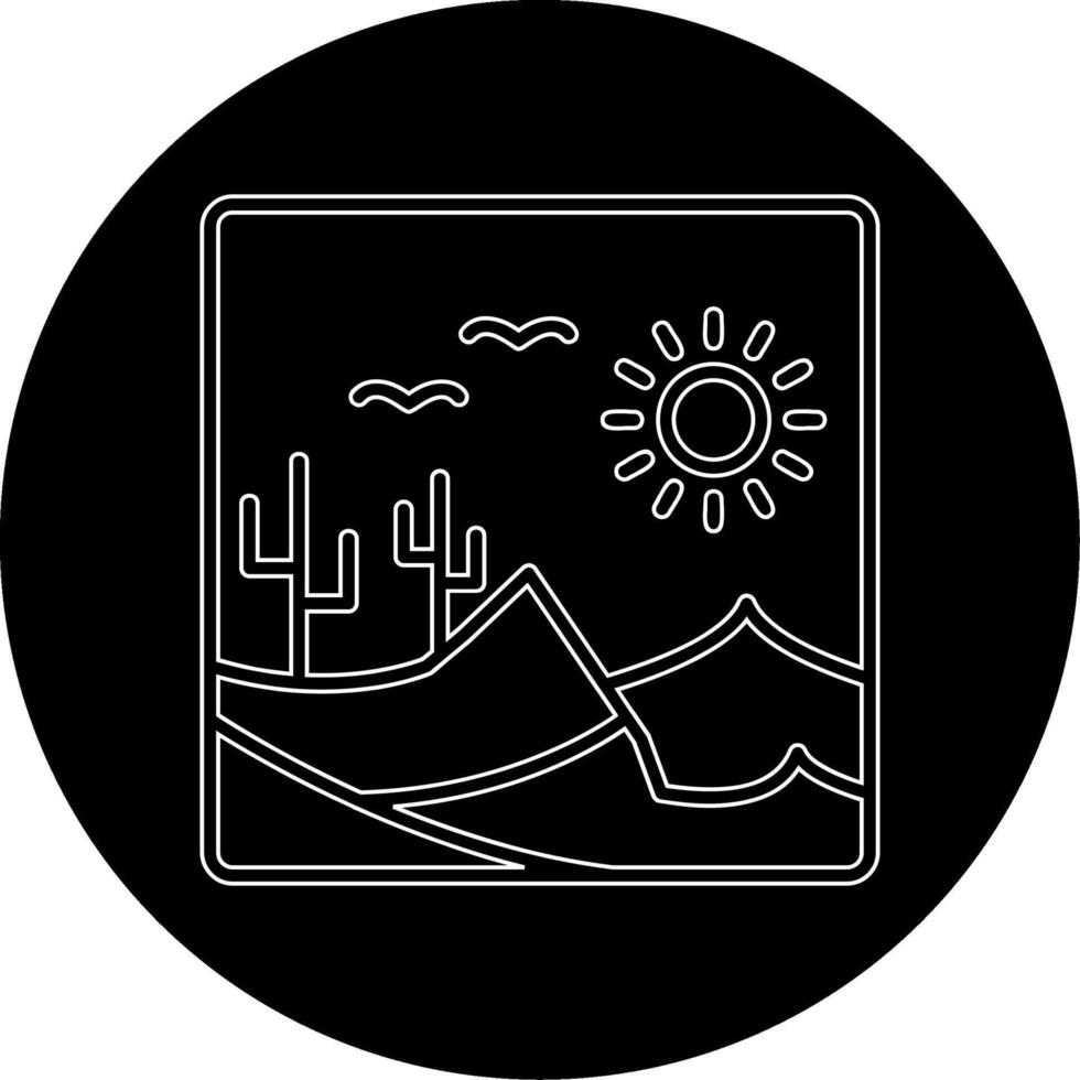 icono de vector de desierto