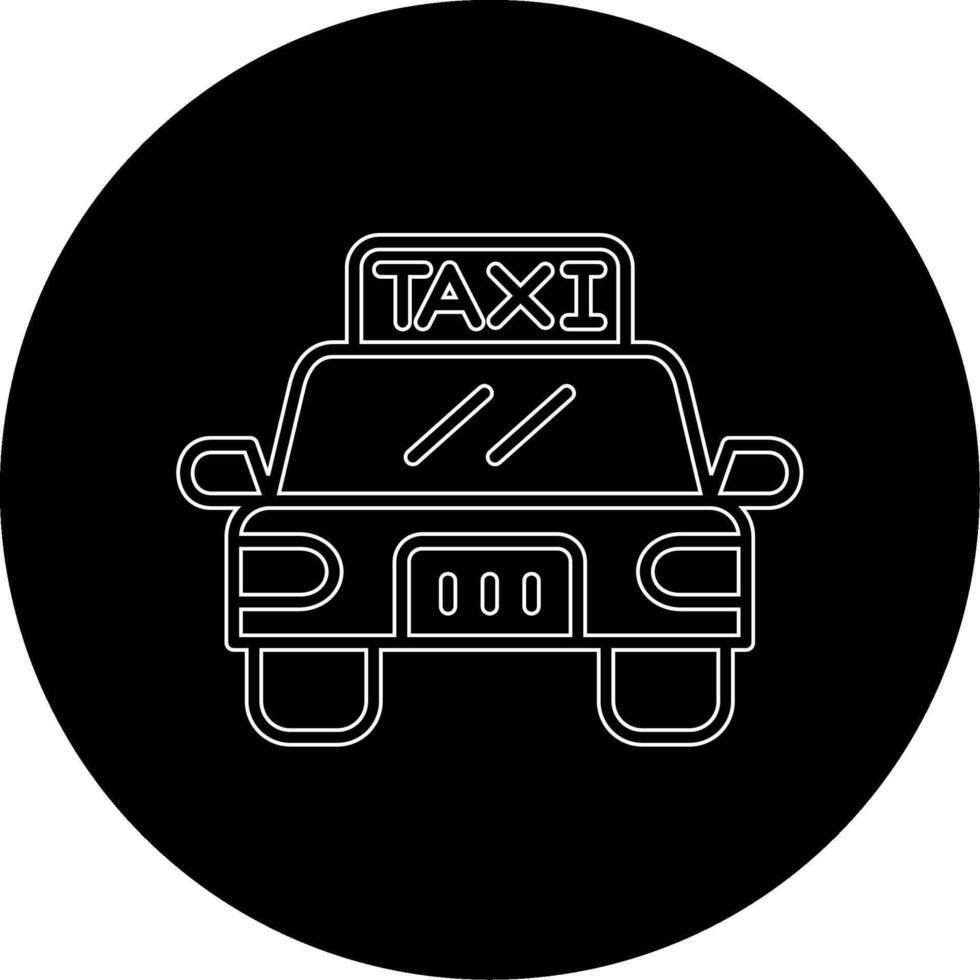 icono de vector de taxi