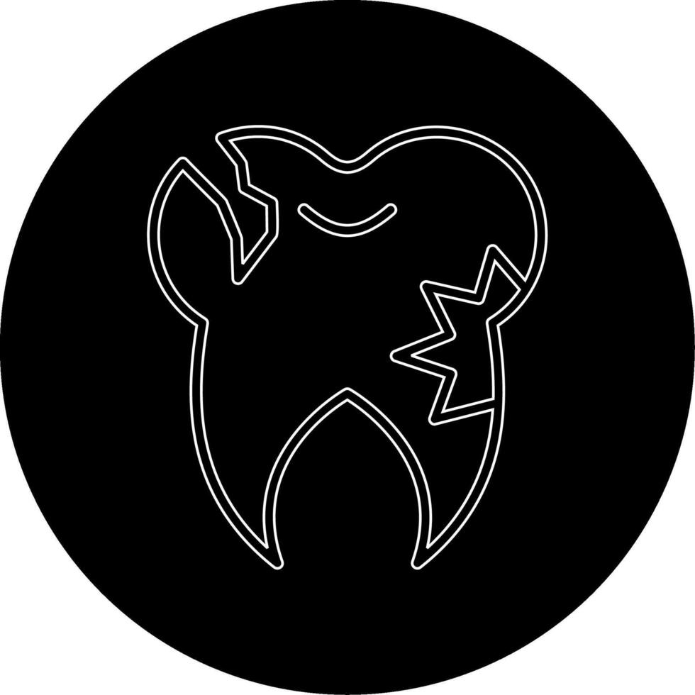 Caries Tooth Vector Icon