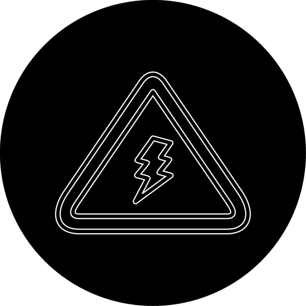 Electrical Danger Sign Vector Icon