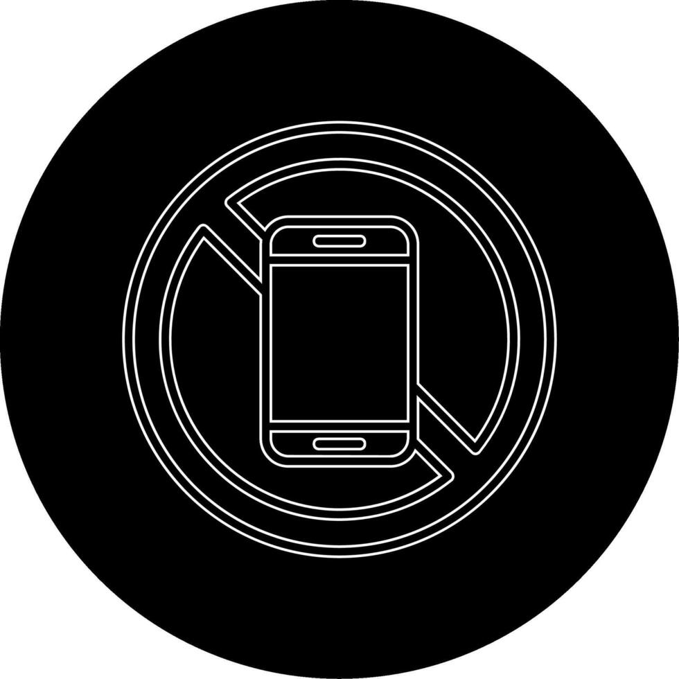 No Mobile Phone Vector Icon