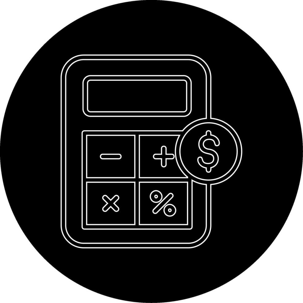 icono de vector de calculadora