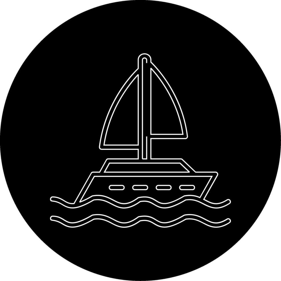 Yacht Vector Icon