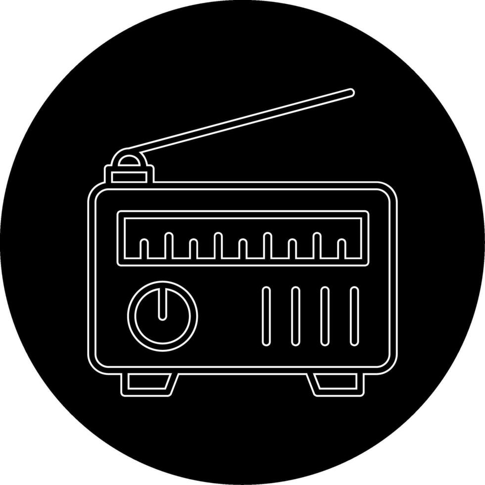 icono de vector de radio