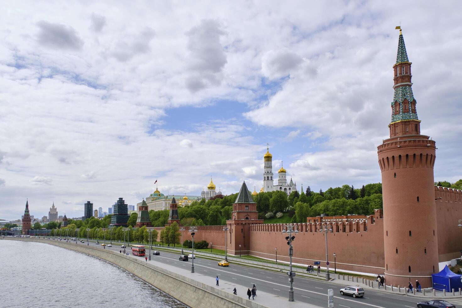 Rusia Moscú mayo 8, 2023.el Moscú kremlin y Moscú río. foto