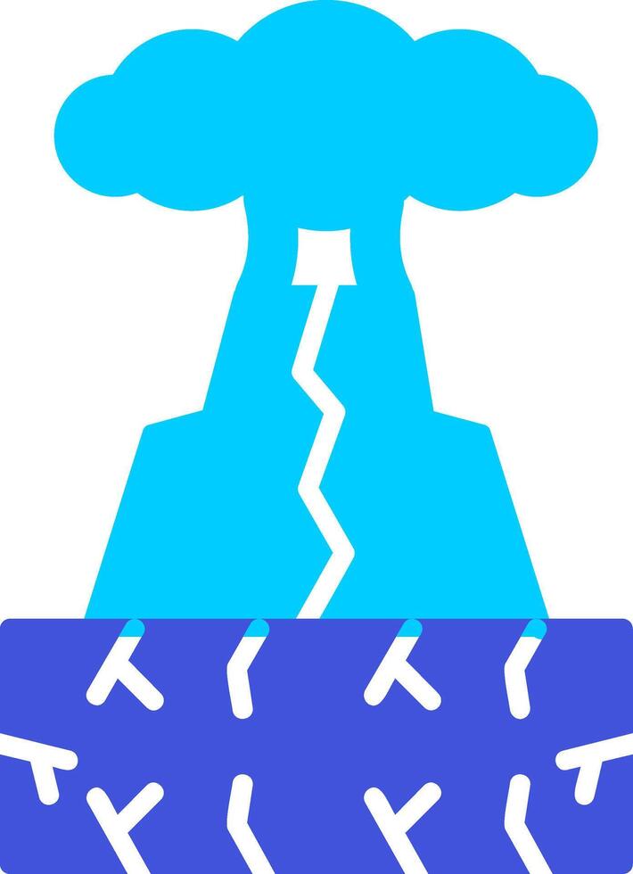 icono de vector de volcán