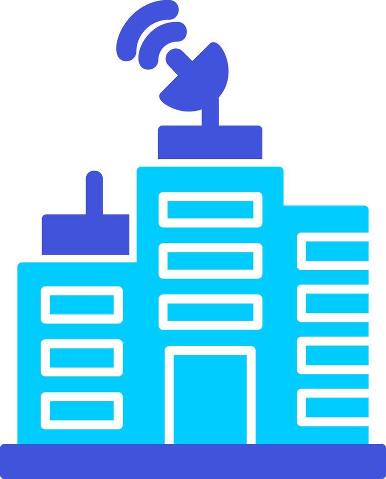 Building Network Vector Icon