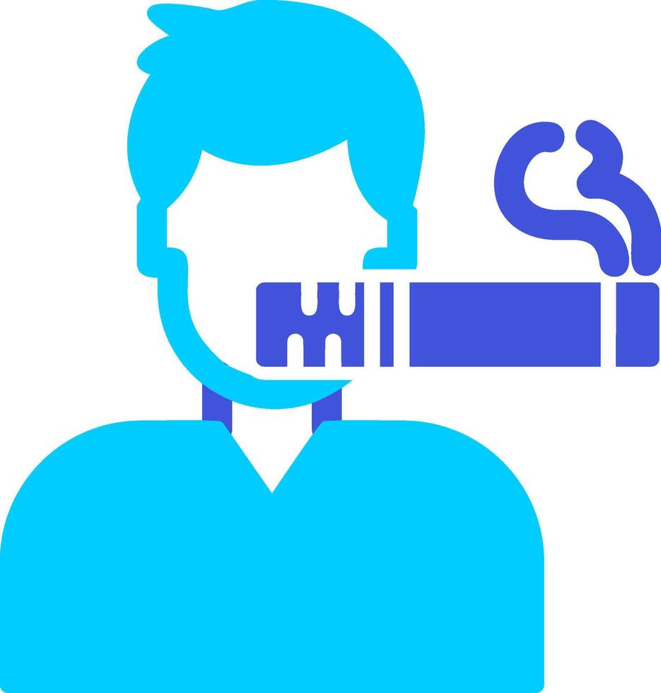 Man Smoking Vector Icon