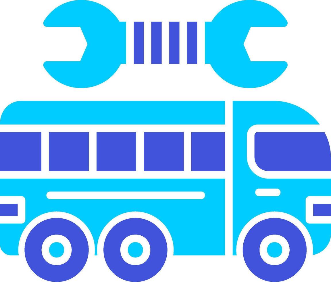 Repairing Bus Vector Icon
