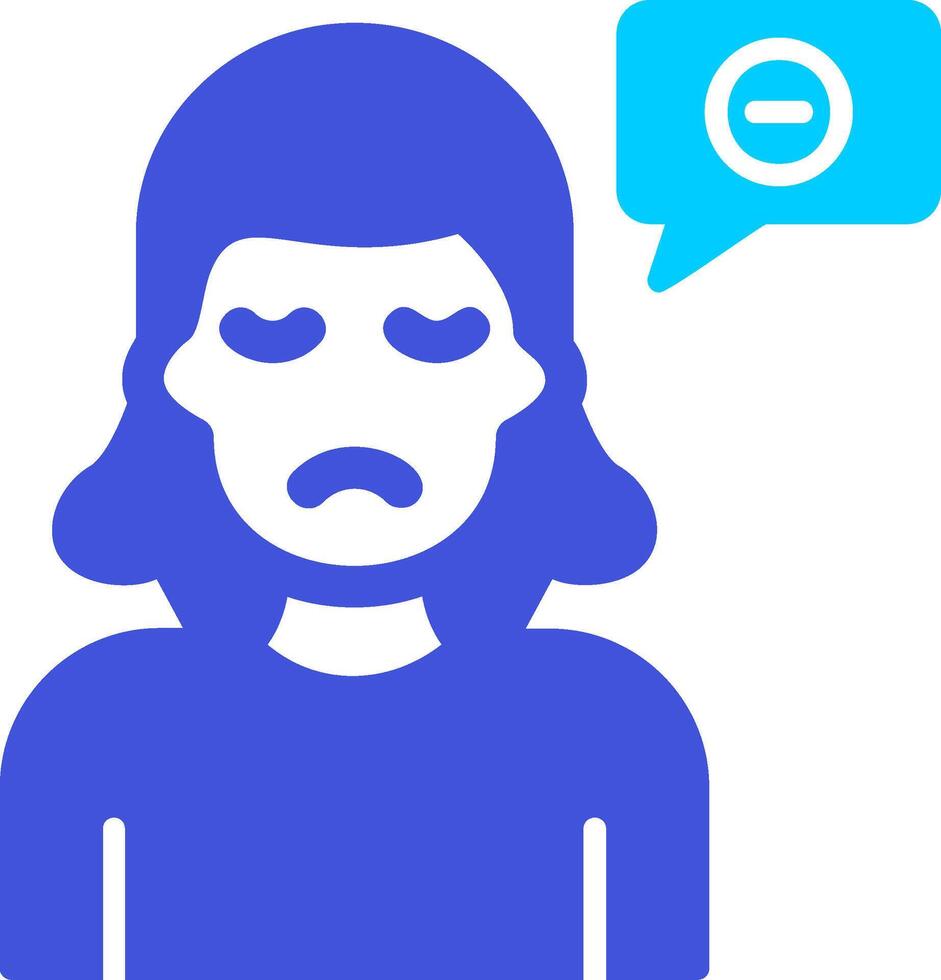Negative Thinking Vector Icon