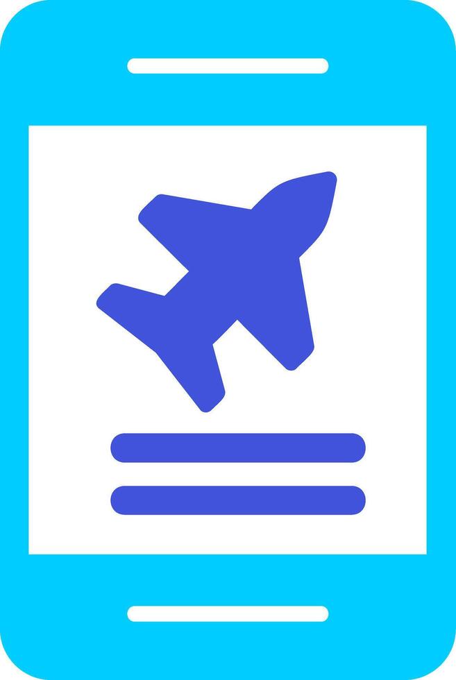 Plane Ticket booking Vector Icon