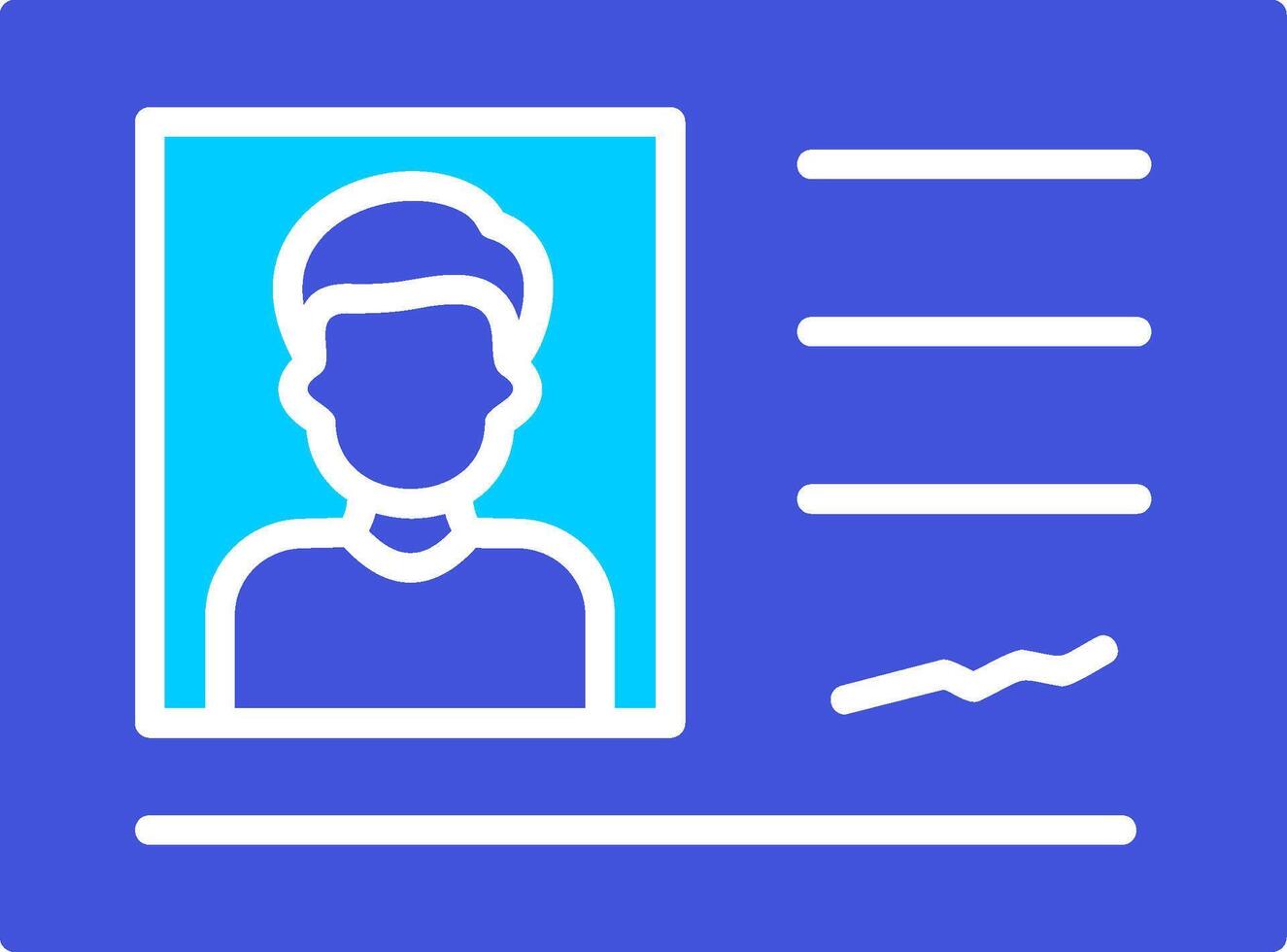 Identification Card Vector Icon