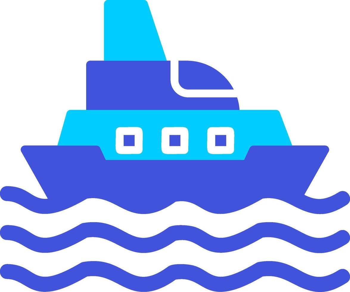 icono de vector de barco