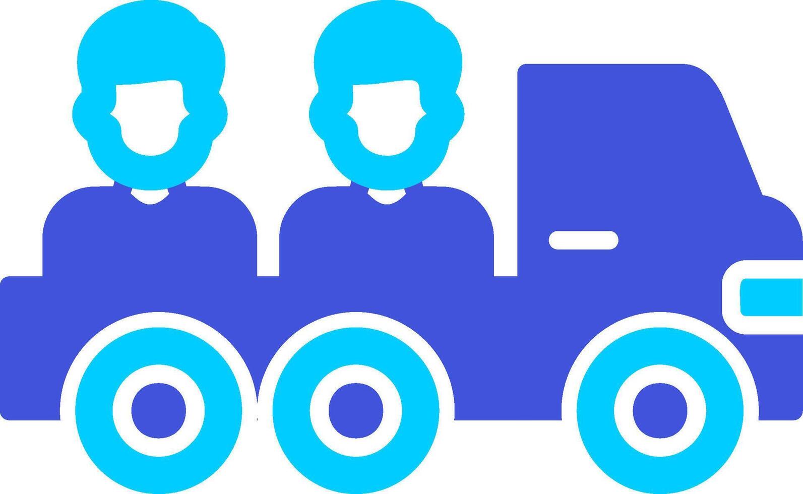 Pickup Truck Vector Icon