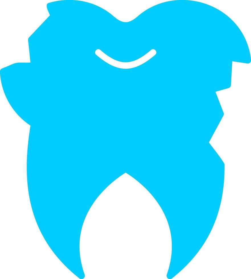 Broken Tooth Vector Icon