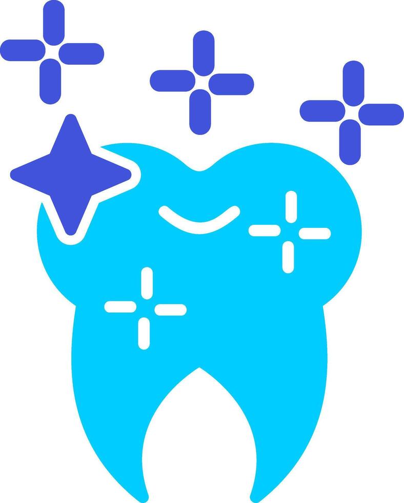 Shining Tooth Vector Icon