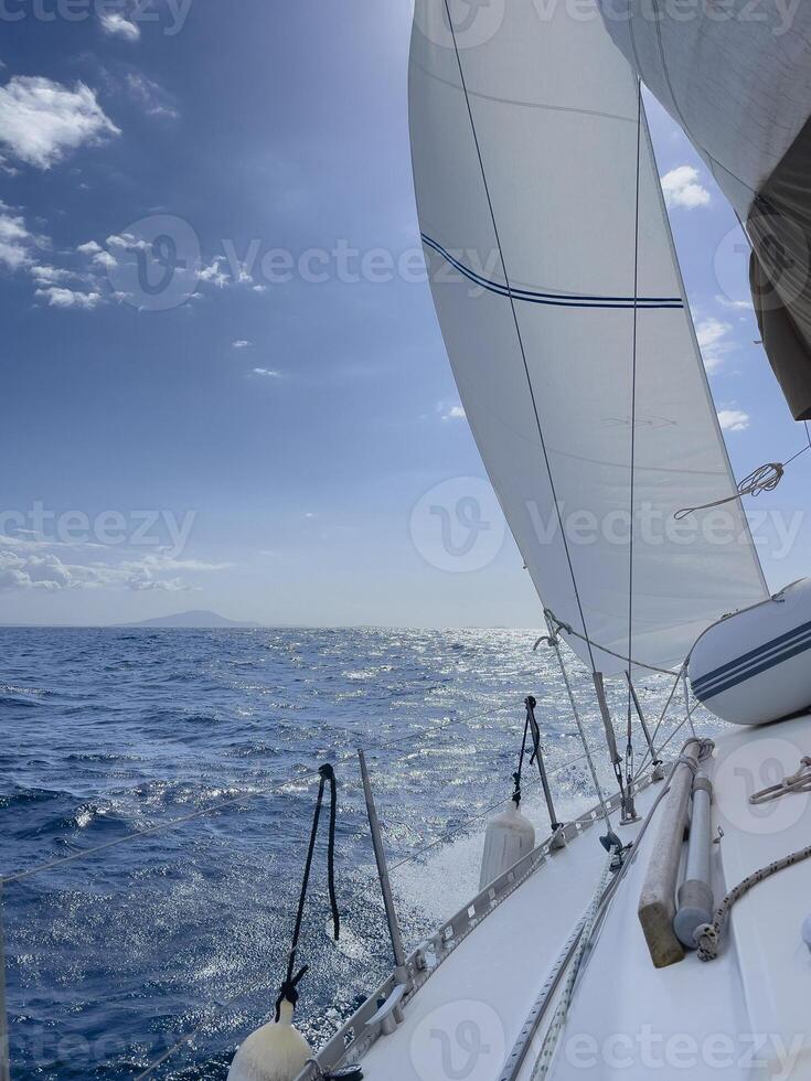 sailing boat on the sea photo