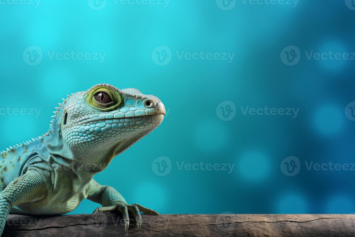 AI generated Exotic Lizard view colorful background. Generate Ai photo