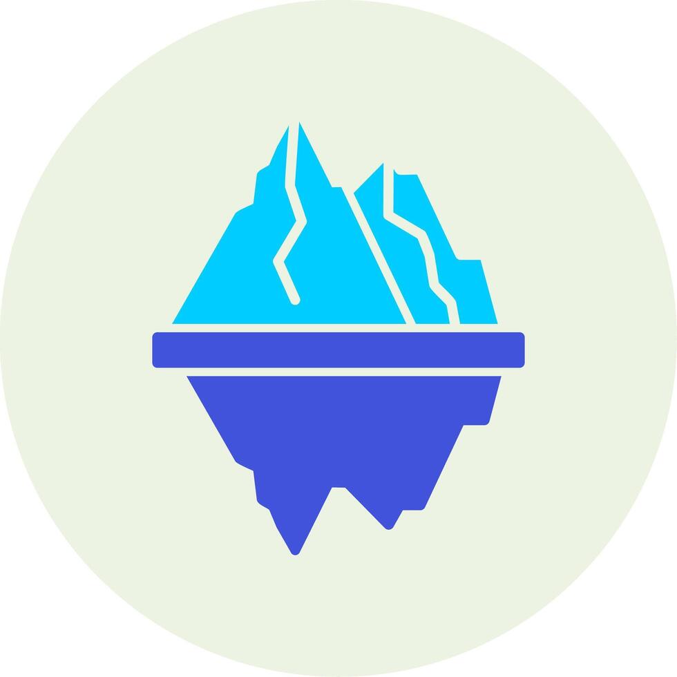 icono de vector de iceberg