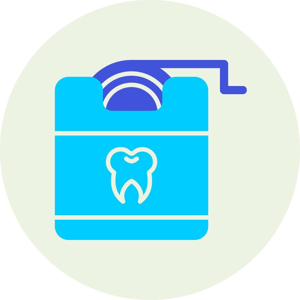 dental seda floja vector icono