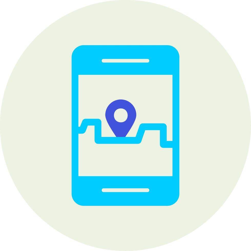 Smartphone Gps Vector Icon