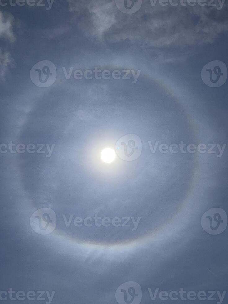 a halo is seen in the sky photo