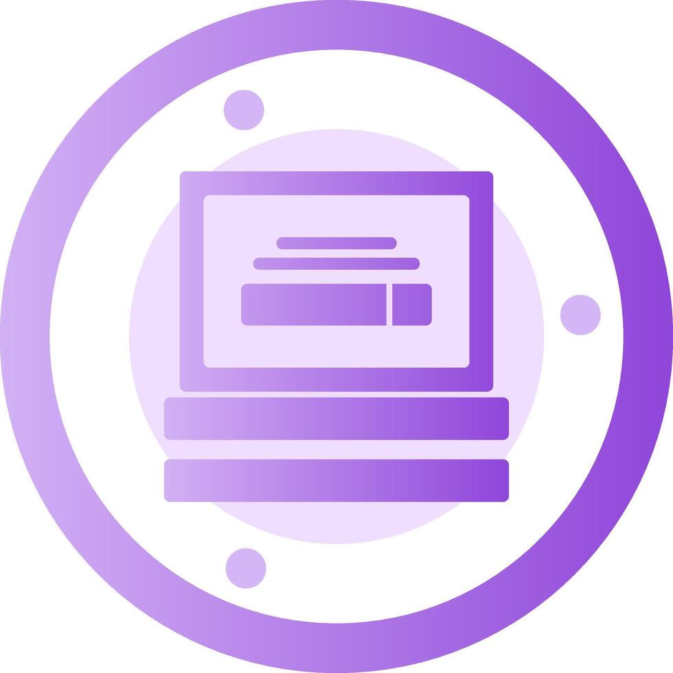 Search Glyph Gradient Icon vector