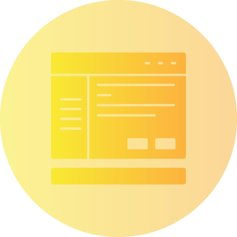 Settings Gradient Circle Icon vector
