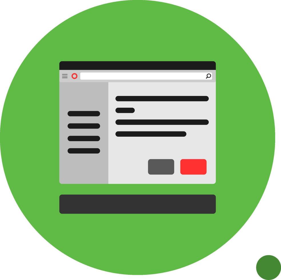 Settings Flat Shadow Icon vector