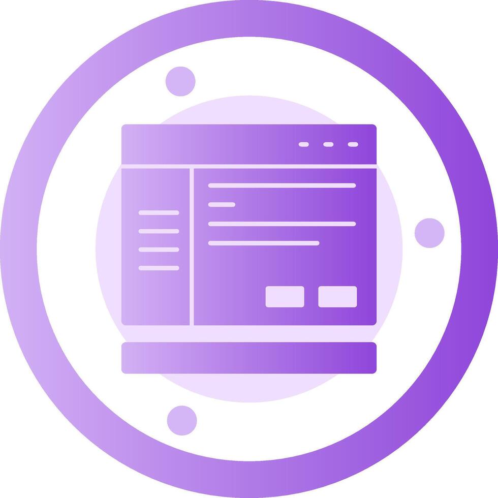 Settings Glyph Gradient Icon vector
