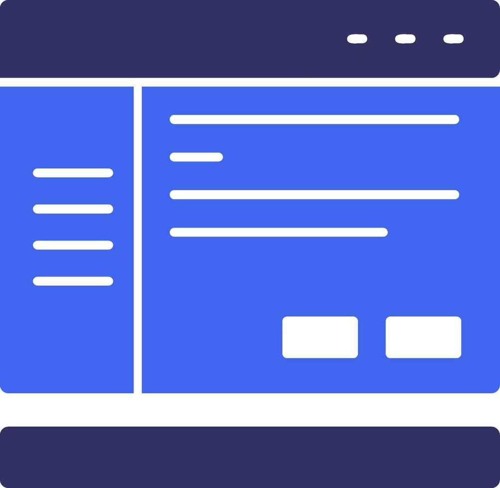 Settings Solid Two Color Icon vector